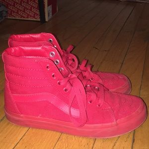 Red Vans Hi-Top